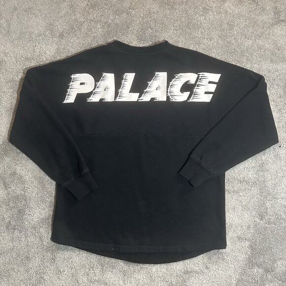 Palace Sweatshirt Mens Large Black Skateboards Sweater Pullover Cotton Skater - Picture 1 of 13